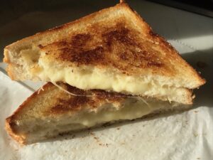 Our Souped UpCheddar Grilled Cheese Sandwich